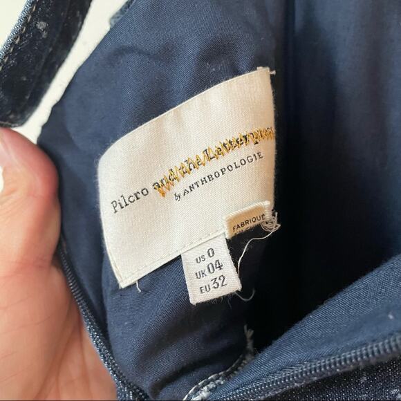 Anthropologie Pilcro Lydia Wrap Wide Leg Denim Jumpsuit 0 XS - Picture 9 of 11